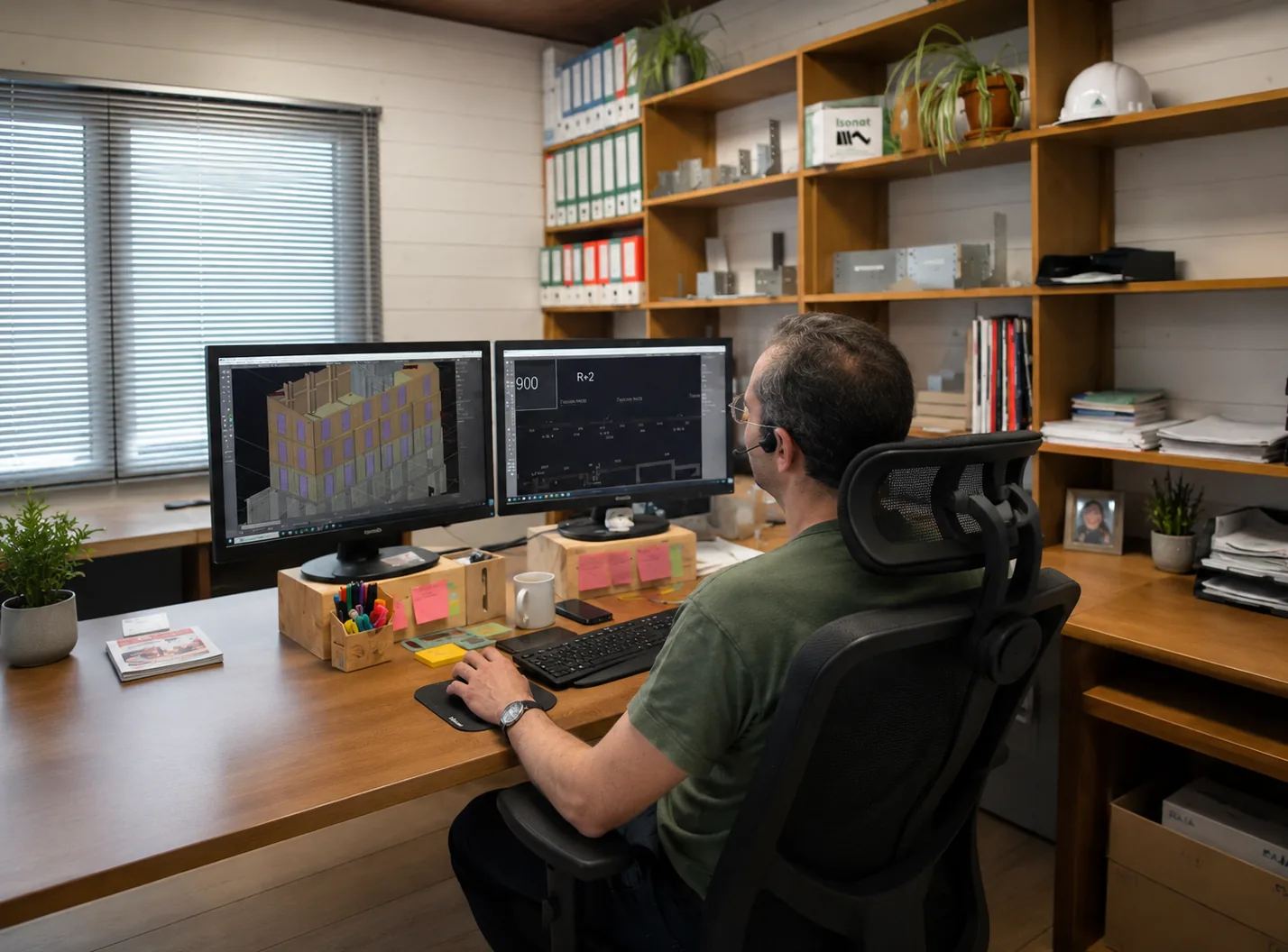 Modélisation 3D ossature bois sous Cadwork — bureau d'études DUSOGAT